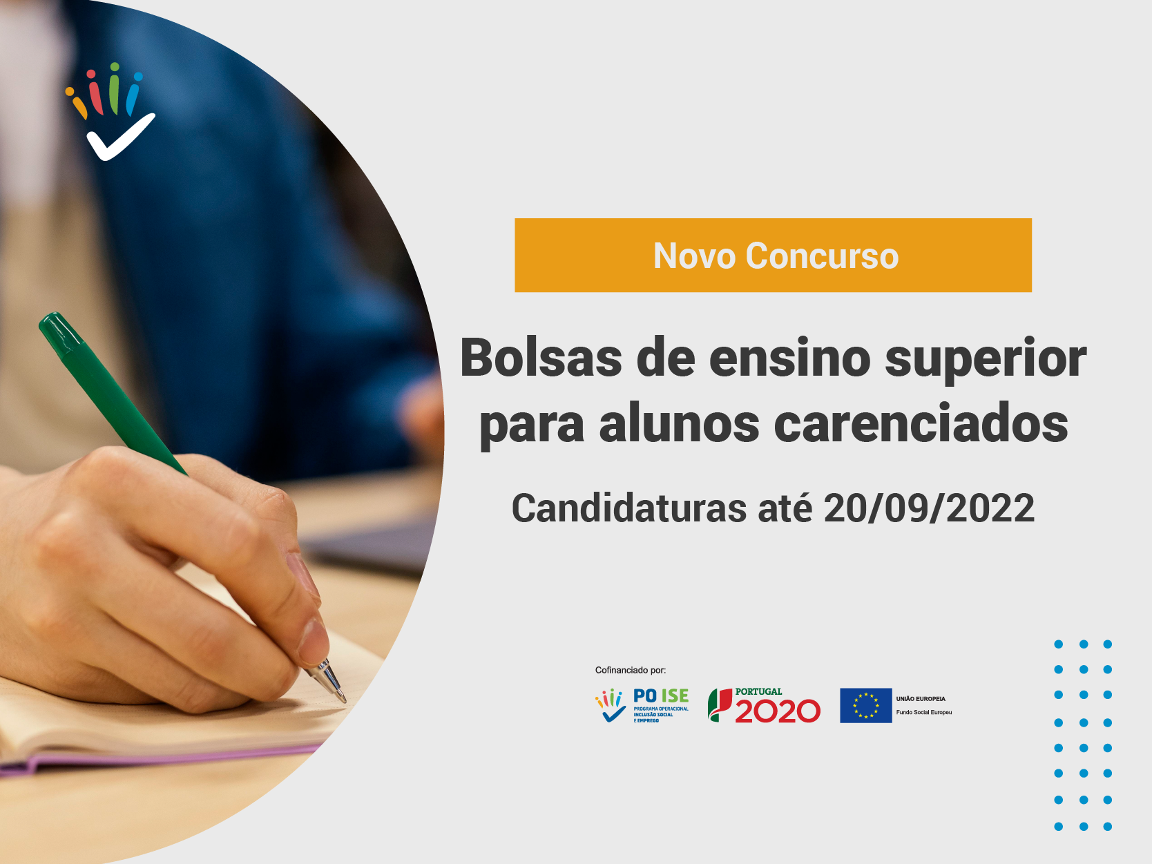 “Bolsas de Ensino Superior a Alunos Carenciados”, aberto através do AVISO n.º POISE-I1-2022-02