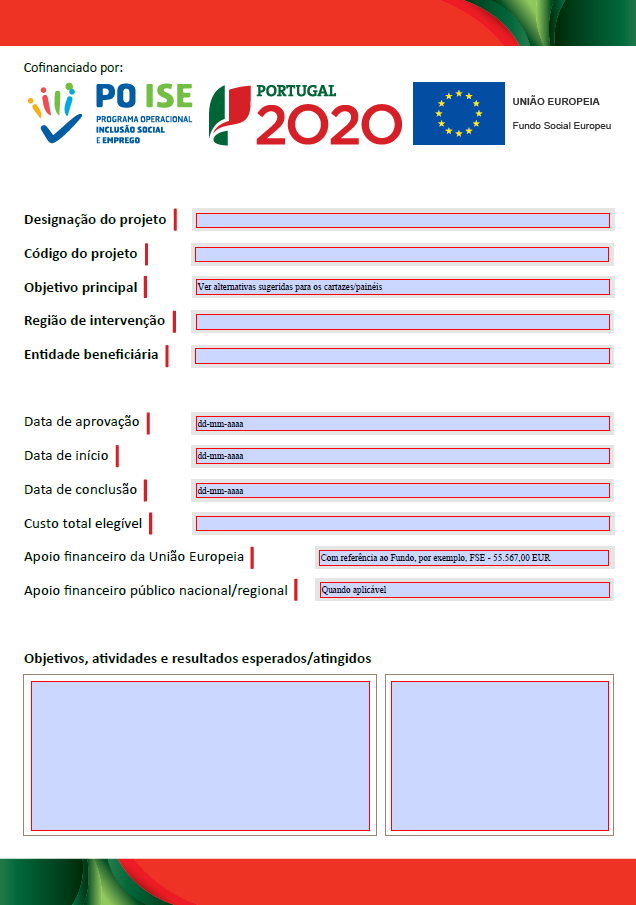 Ficha Projeto POISE - FSE